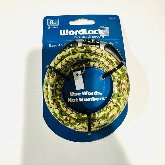 Wordlock Green Camo 8mm x 5' FT Combination Cable Lock - Picture 13 of 16
